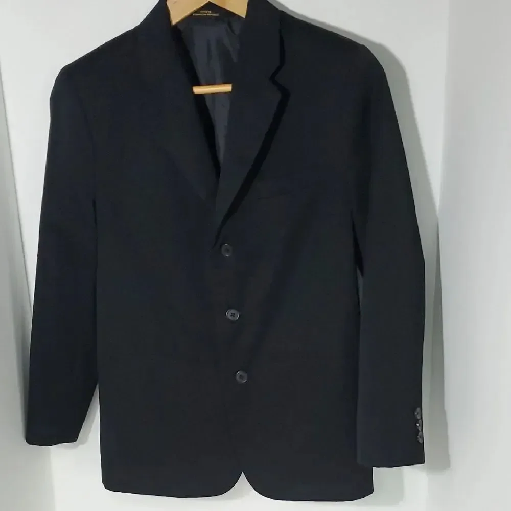 Arrow Boy's Black Sport Coat Suit Jacket Size 14